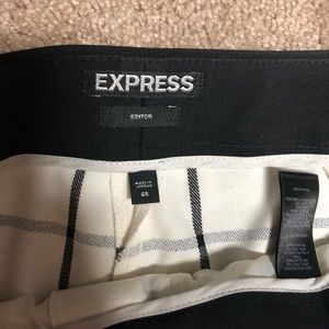 Express editor pants white